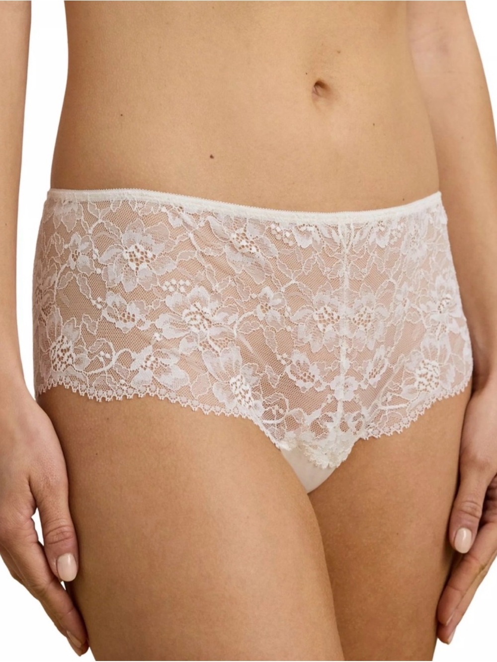 Lauren Ralph Lauren Stretch Lace Moderate Coverage Cheeky Hipster Panty Size L
